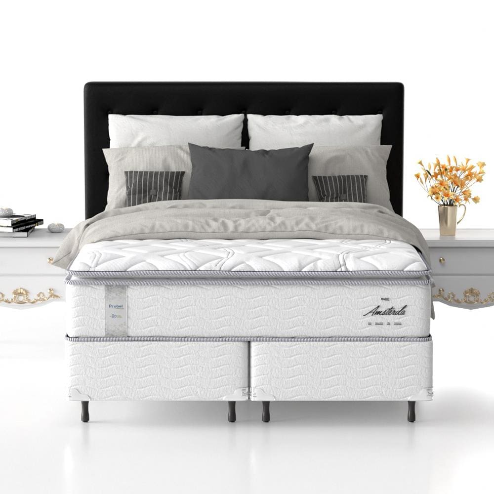 Conjunto Cama Box King De Molas Ensacadas D Cama Inbox Select Firme