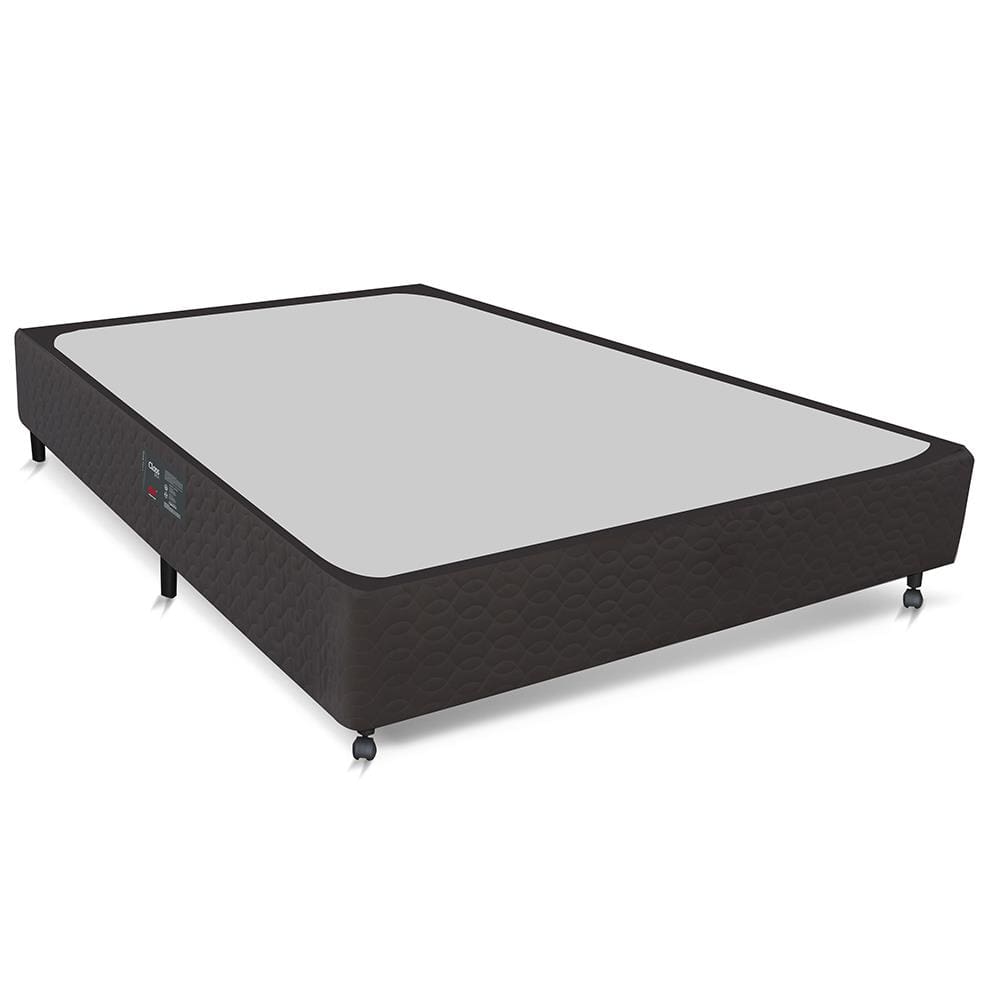 Cama Box Colchao Casal Class Molas Pocket R One Face Castor Box Si