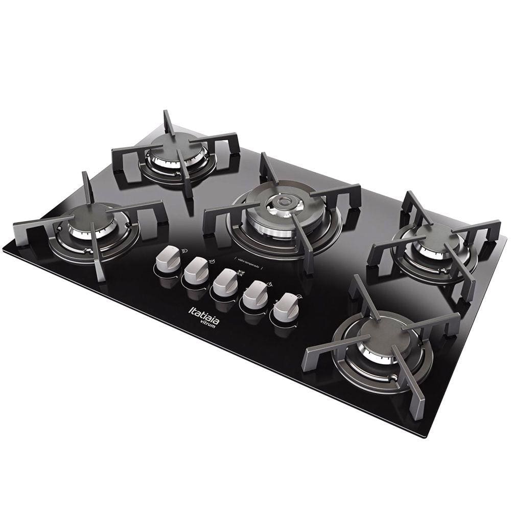 Cooktop Vitrum Bocas Tripla Chama Itatiaia Preto Bivolt Pontofrio