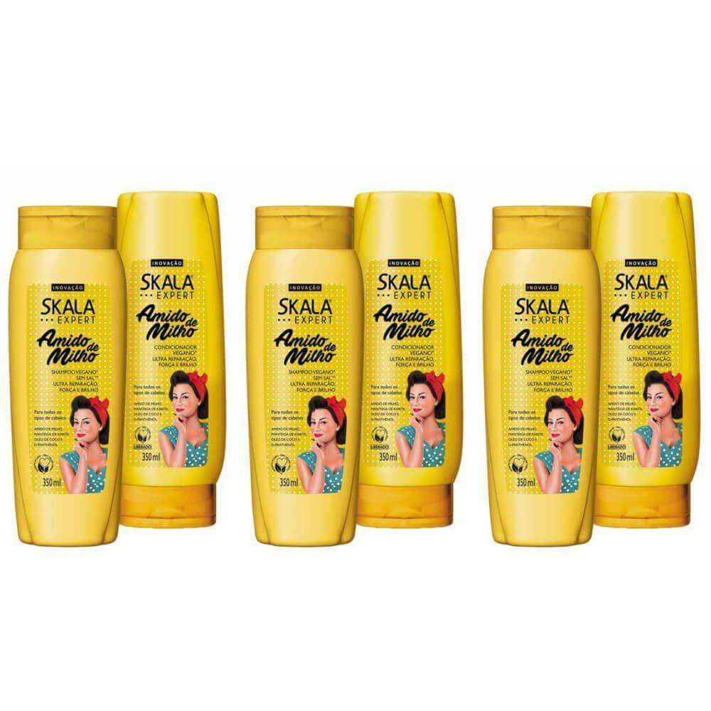 Kit Shampoo E Condicionador Skala Amido Milho Pontofrio