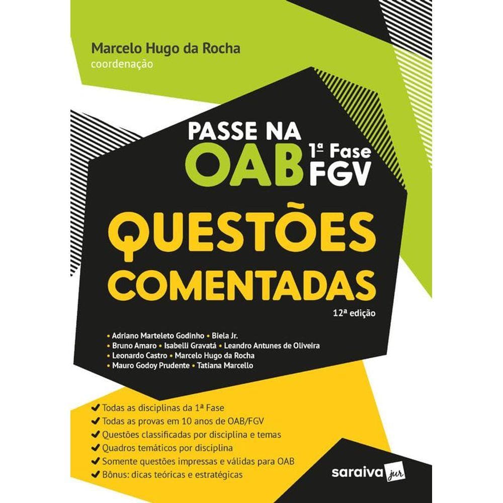 Como Passar Na Oab 1a Fase 5 000 Questoes Comentadas 2020 Pontofrio