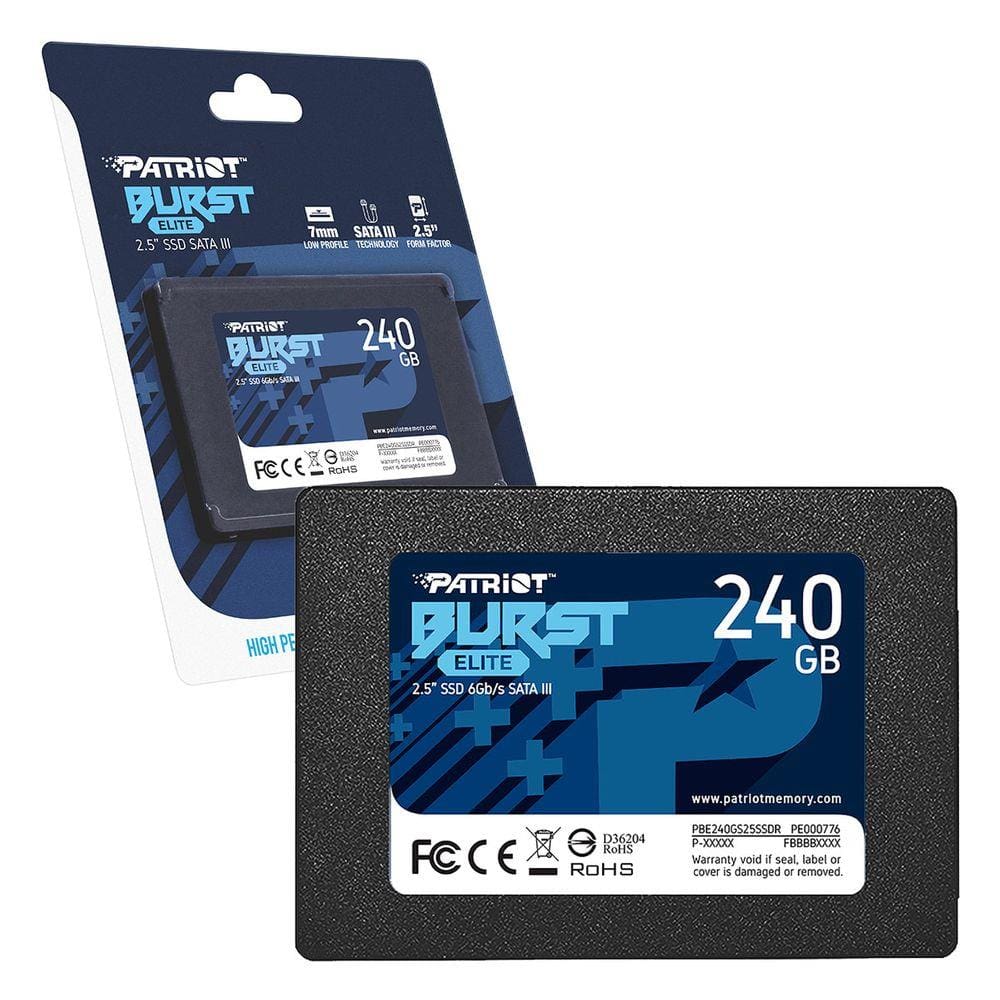 Ssd 240gb Patriot Burst Elite Pontofrio