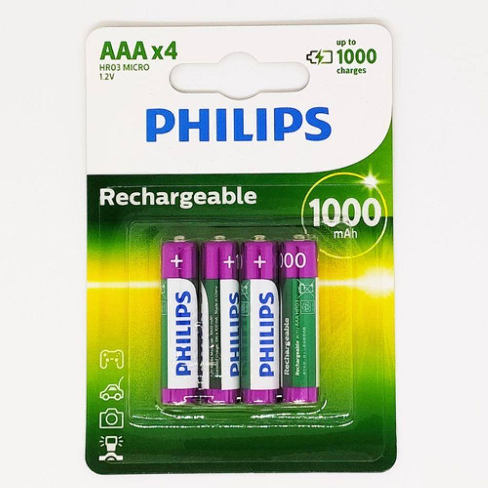 Pilha Recarregavel Philips Aaa Pontofrio