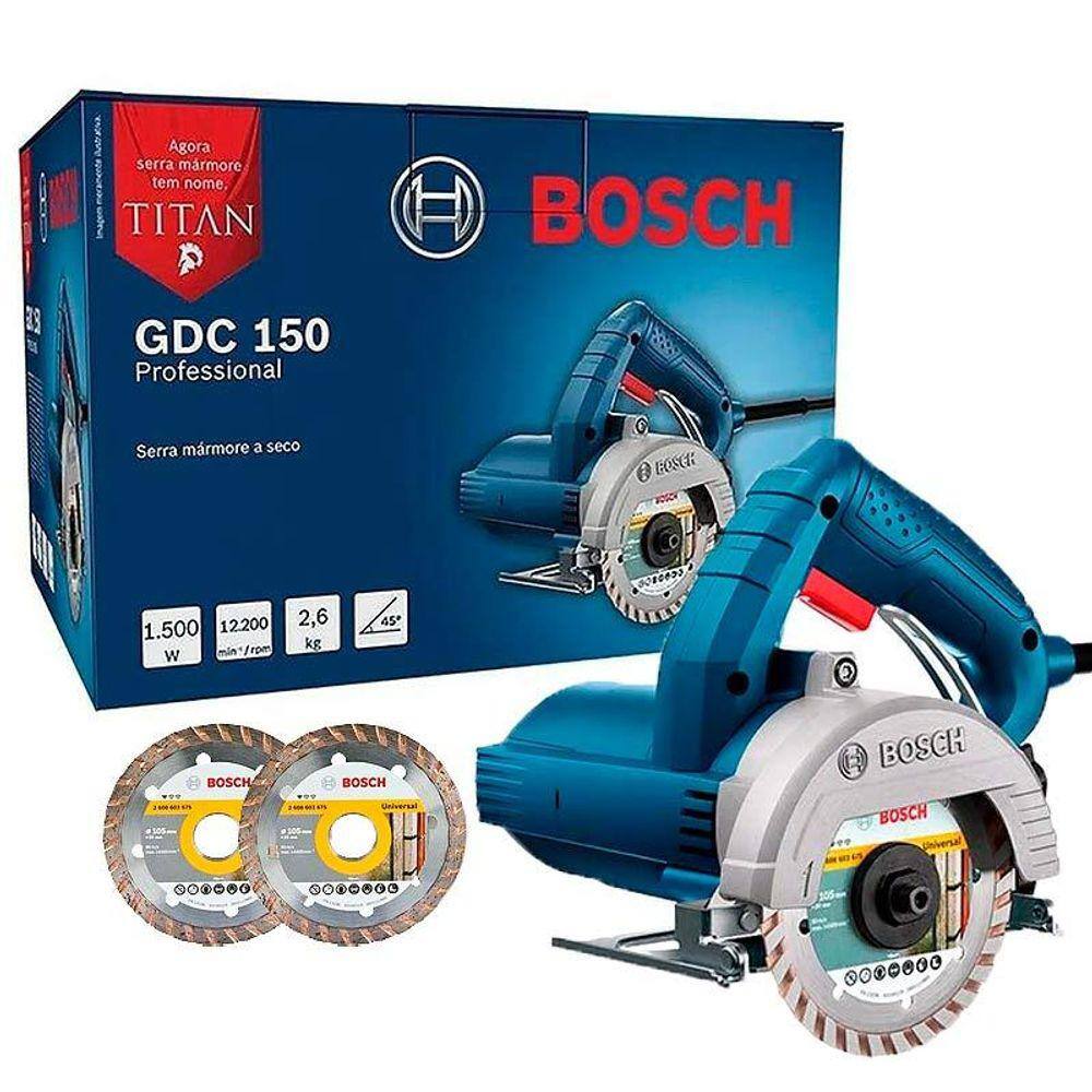 Serra Marmore Bosch Gdc 150 Titan 1500w A Seco Pontofrio