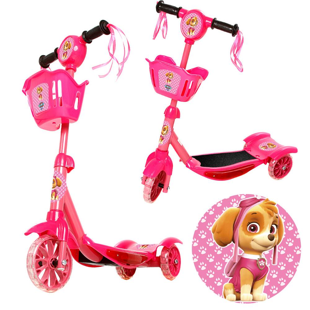 Patinete Patrulha Canina Luz Ponto