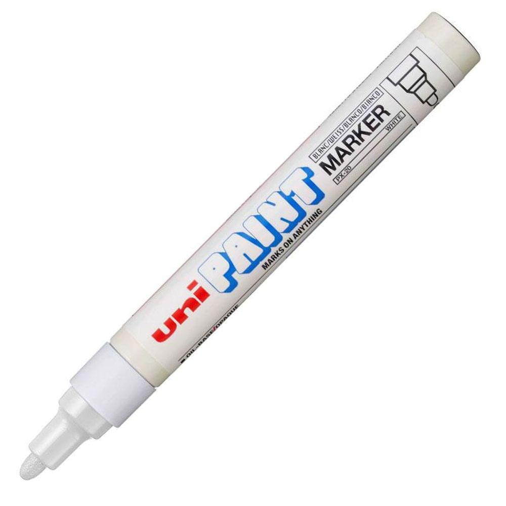 Marcador Permanente Uni Paint Marker Px 20 Prata Uni Ball Pontofrio