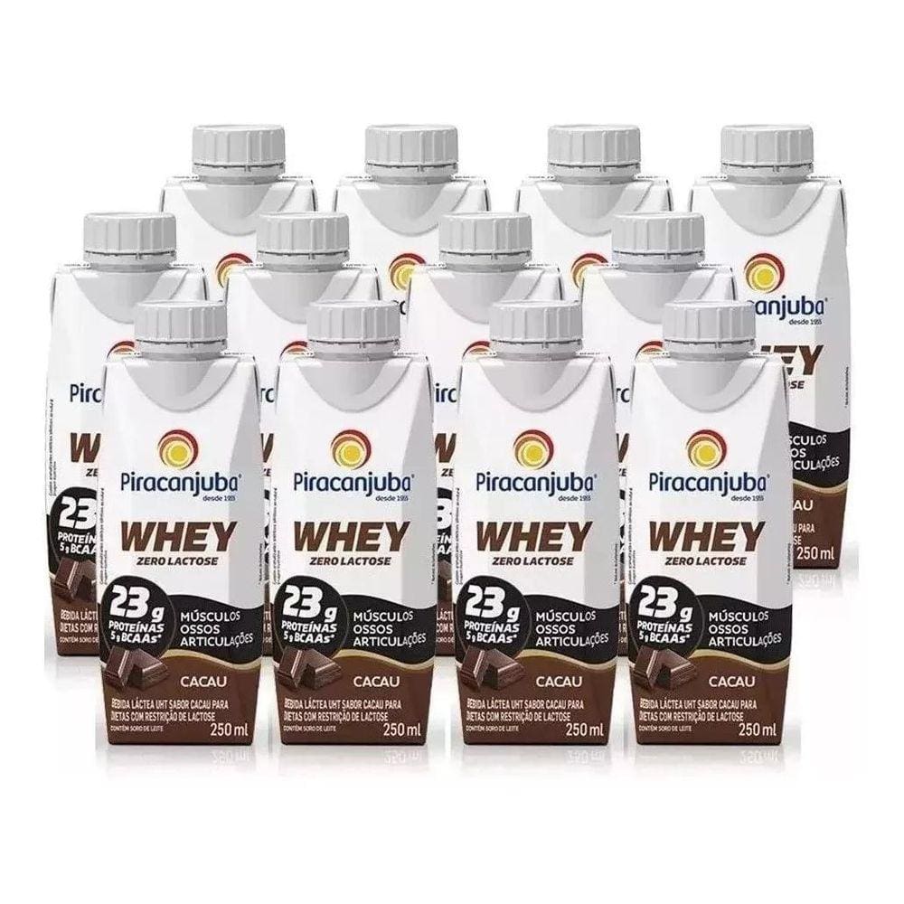 Whey Zero Cacau Piracanjuba 250ml Pontofrio