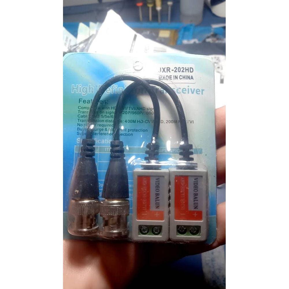 Video Balun Intelbras Conversor Passivo Hibrido Full Hd 4k Xbp 401 Hd