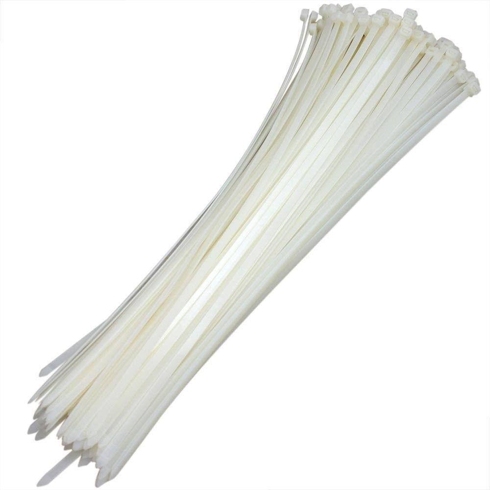 Abracadeira Nylon 100 Uni Branco Cinta Plastica200mm X 2 5mm Enforca