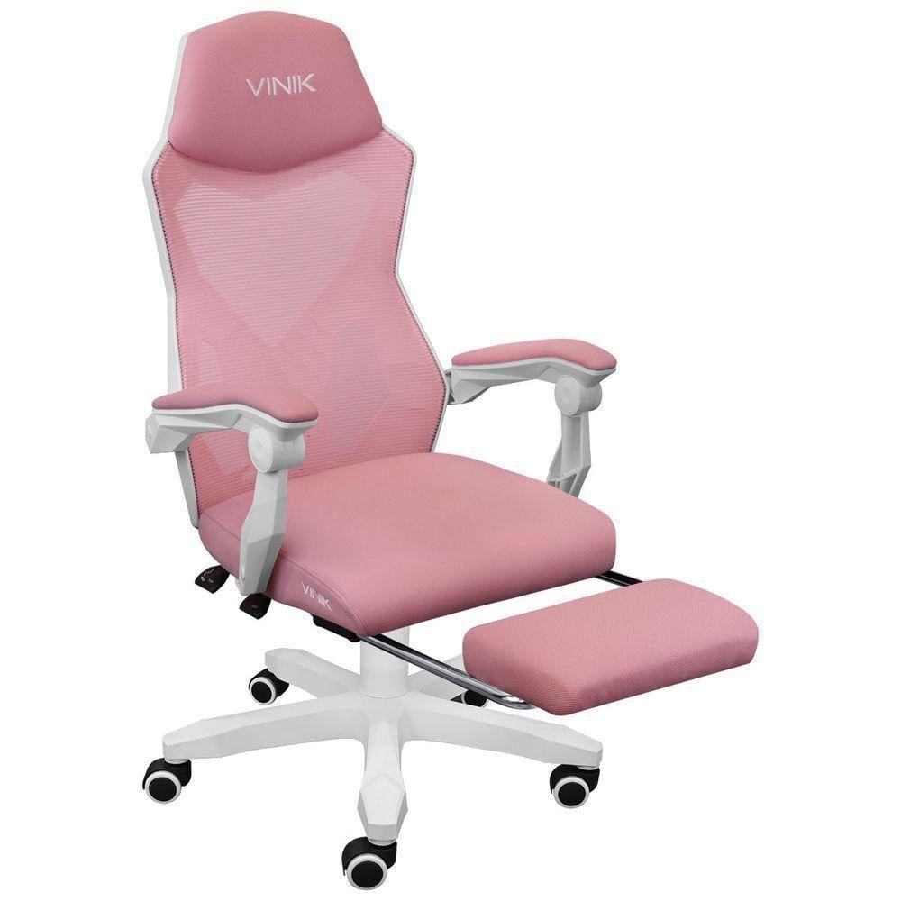 Cadeira Gamer Fox Racer Rgb Branca C Rosa Pontofrio