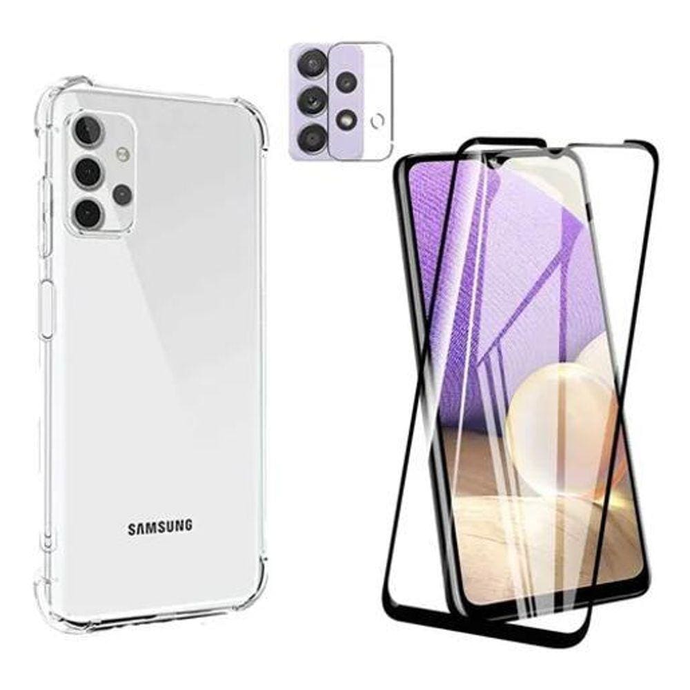 Capa Anti Queda Samsung Galaxy A32 Pelicula 3d Pm Camera Inboxmobile