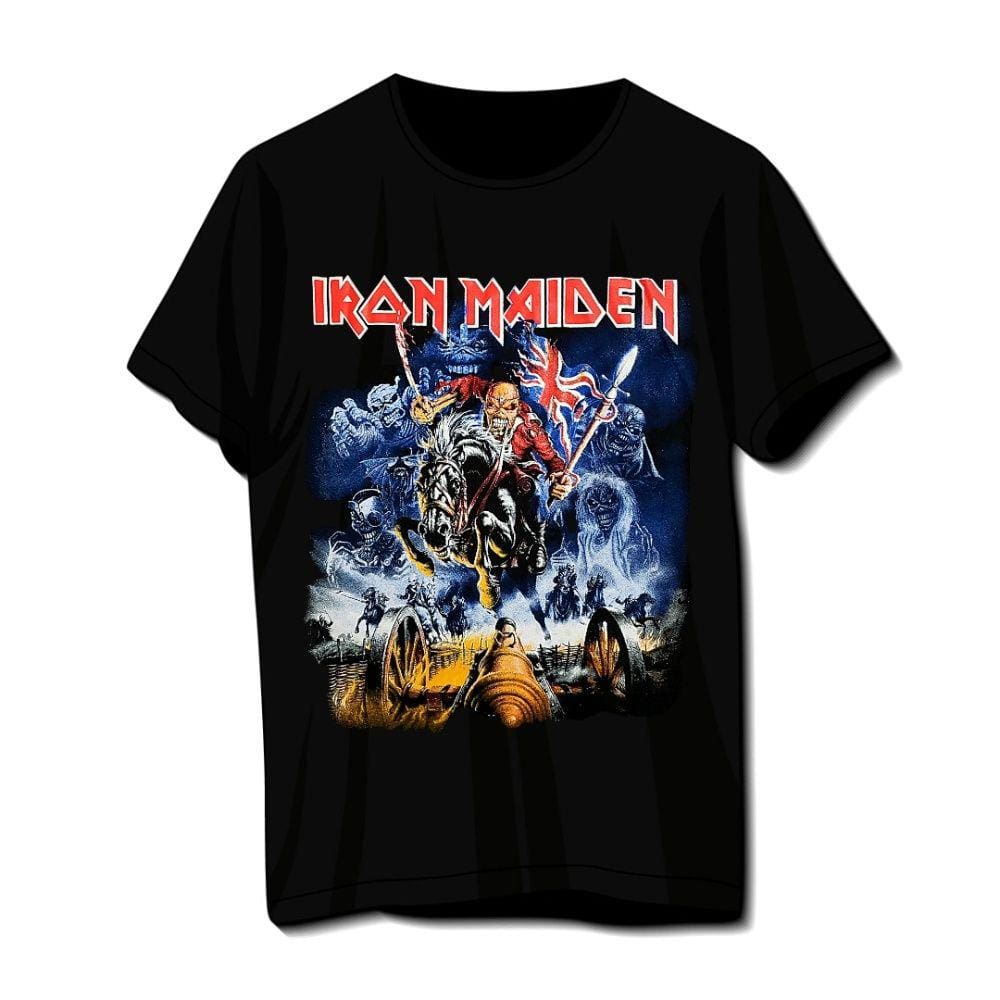 Camiseta Iron Maiden Adulto Infantil Banda Rock Camisa Vetor Camisaria