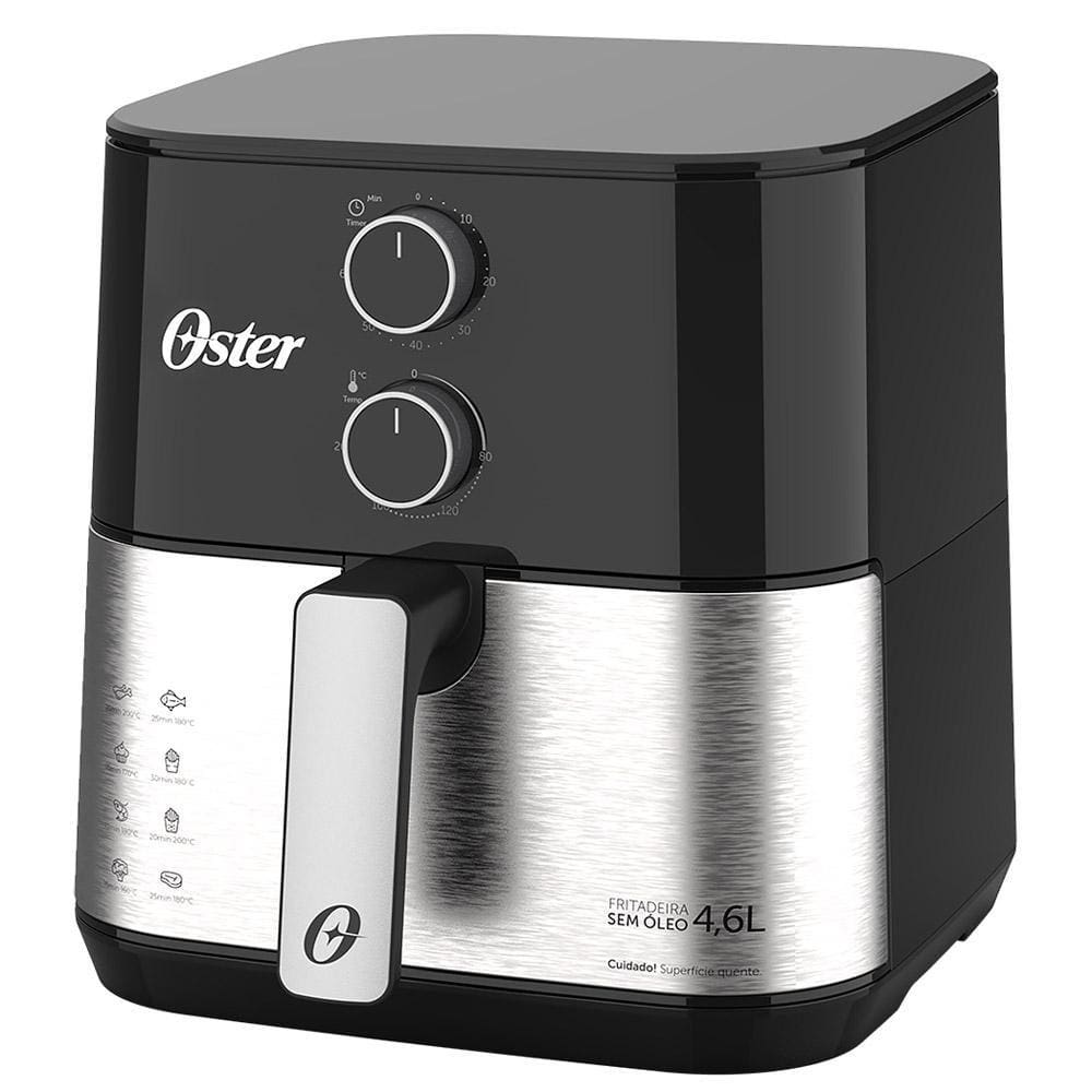 Fritadeira Sem Leo Air Fryer 33 Litros 127v Oster Preta Pontofrio