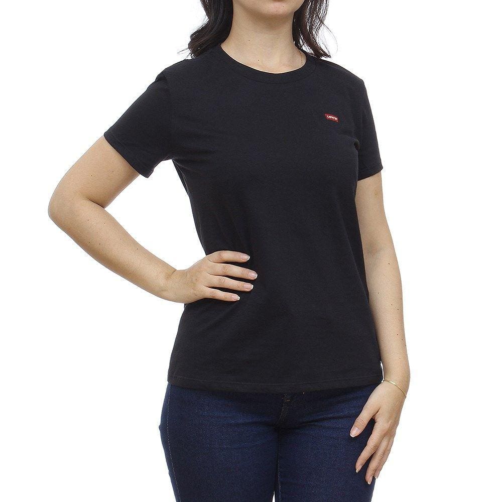 Camiseta Preta Basica Feminina Black Friday Pontofrio