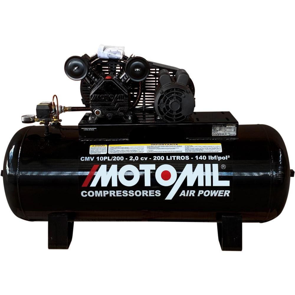 Compressor De Ar 10 Pes 100 Litros 20 Hp At2 10 Mono 110 220v Atlas