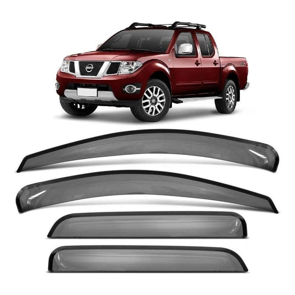 Kit Calha Chuva Nissan Frontier 2008 A 2016 4 Portas Tg Poli Pontofrio