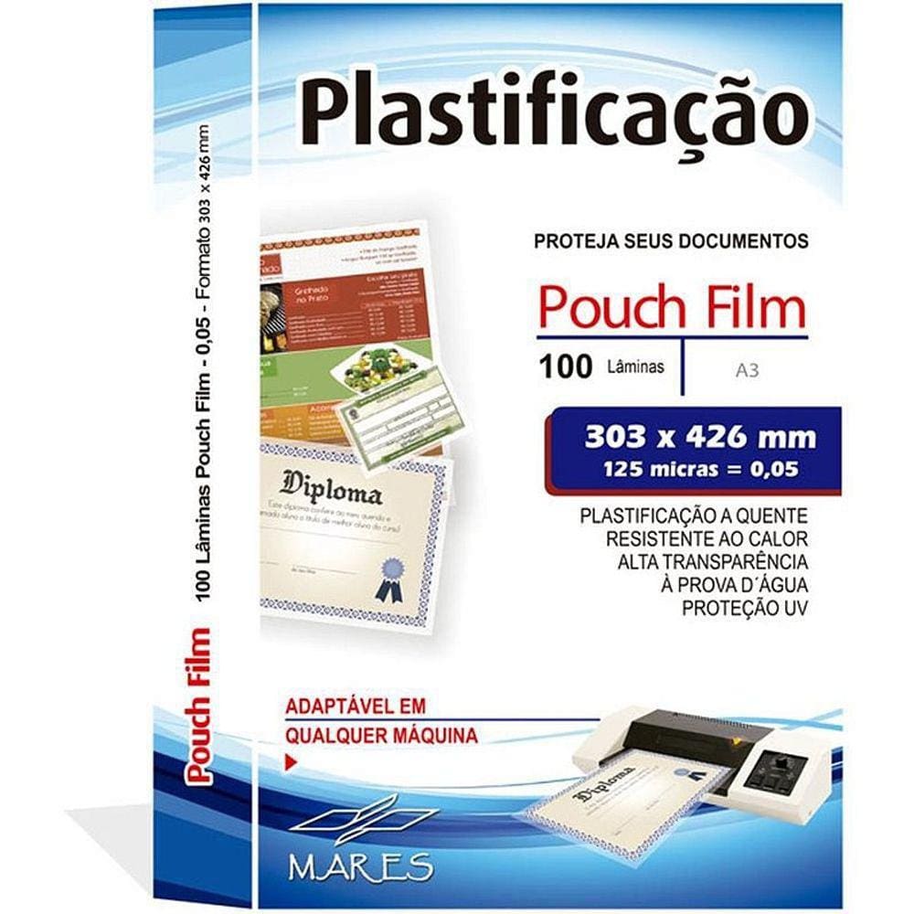 Plastico Plastificacao A Pouch Film Laminas Mares Pontofrio