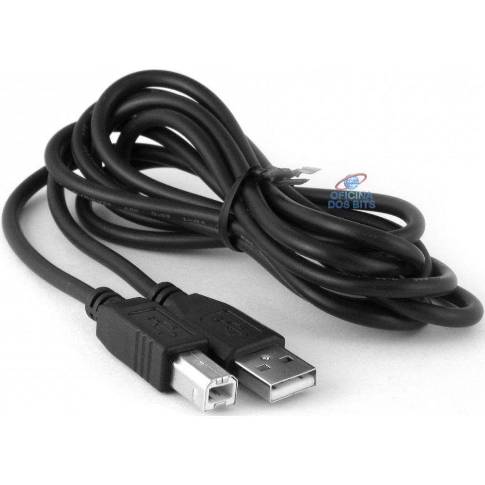 Cabo Usb Impressora 2 0 Am Bm 3m Preto 3302 Force Line Bt 1 Un Pontofrio