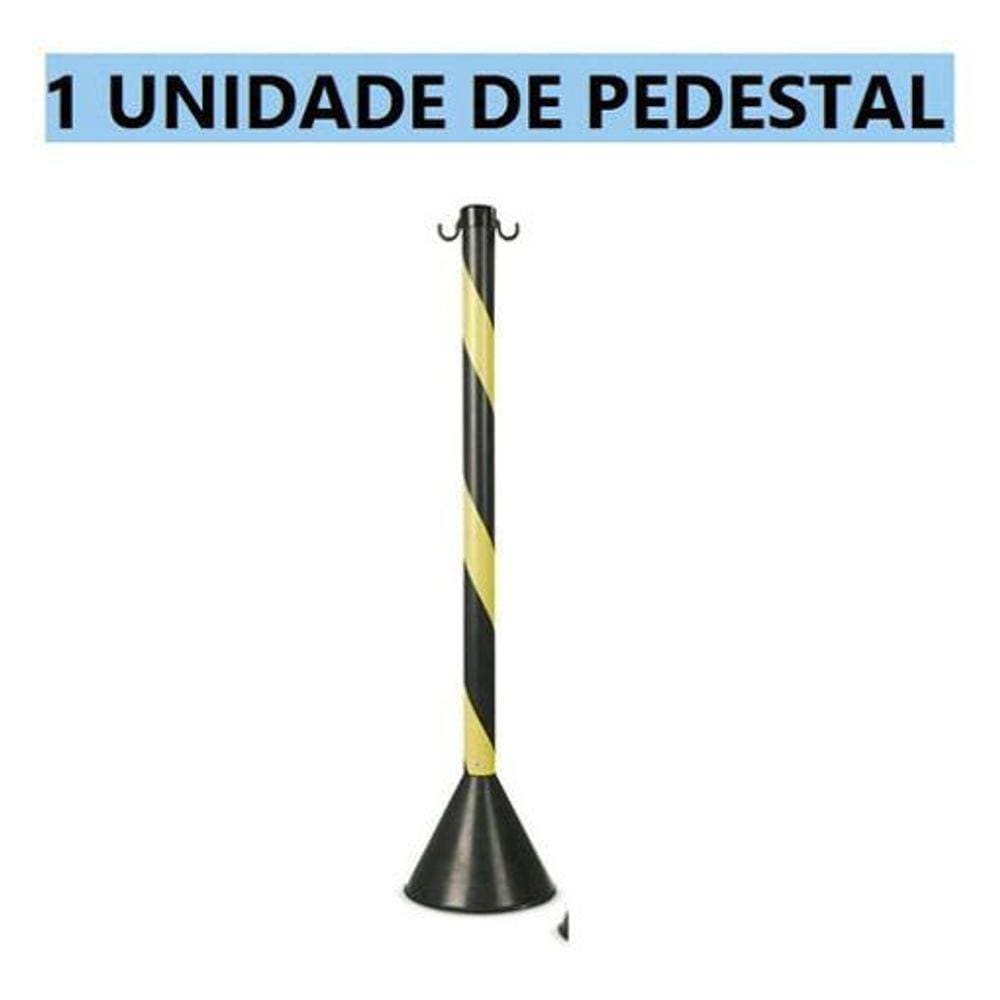 Corrente Pedestal Plastico Zebrado Pontofrio