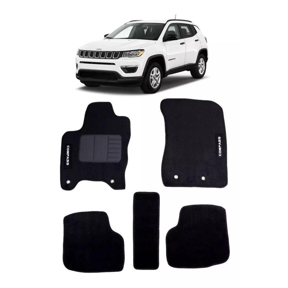 Tapete Preto Jeep Compass Pontofrio