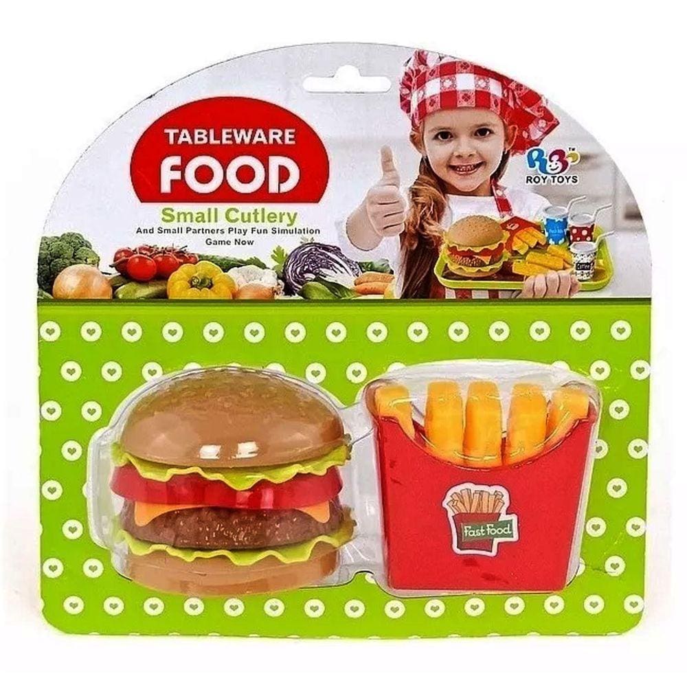 Kit Cozinha Infantil Lanche Hamburguer Batata Frita Pontofrio