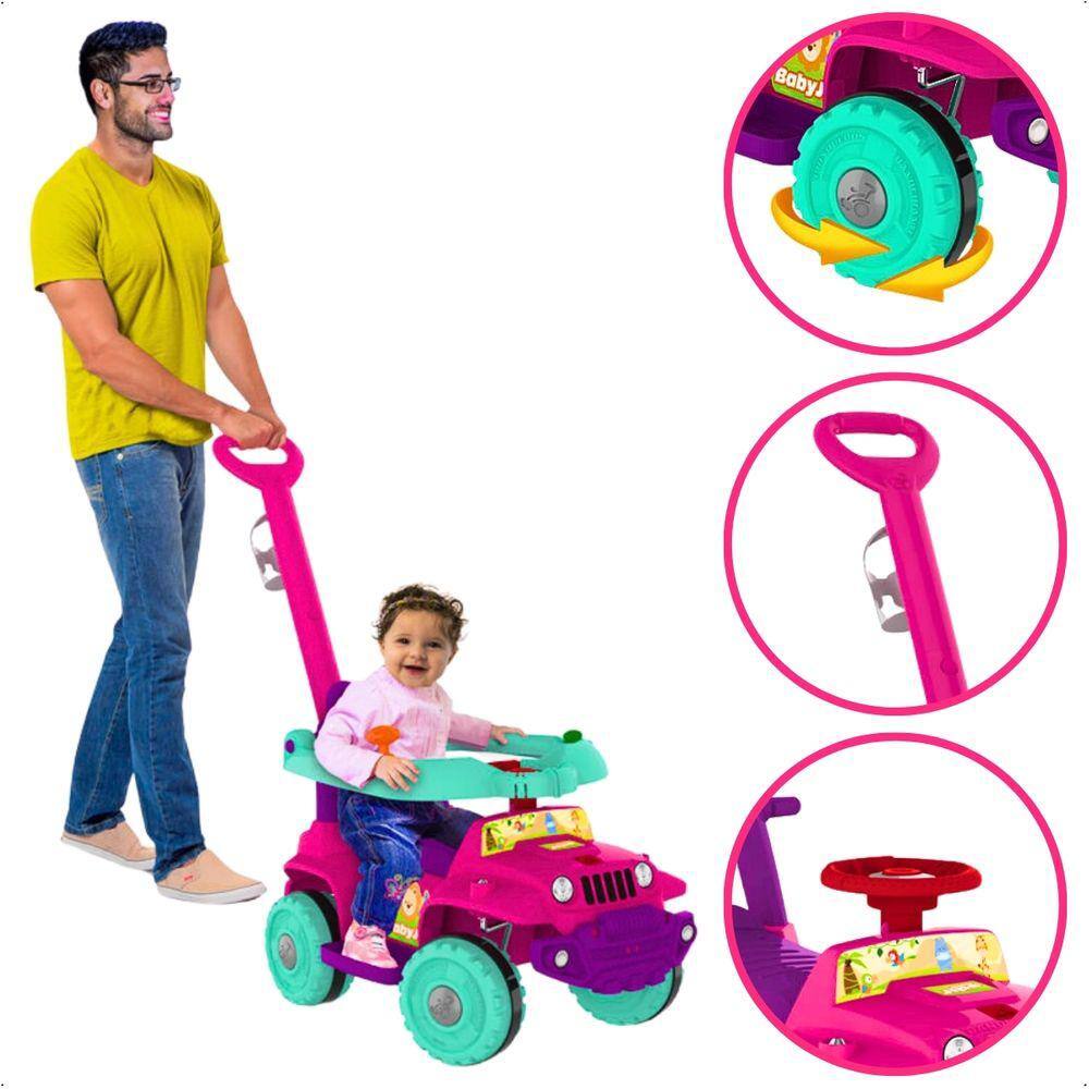 Jip Pedal E Empurrador Carinho Passeio Bandeirante Pontofrio