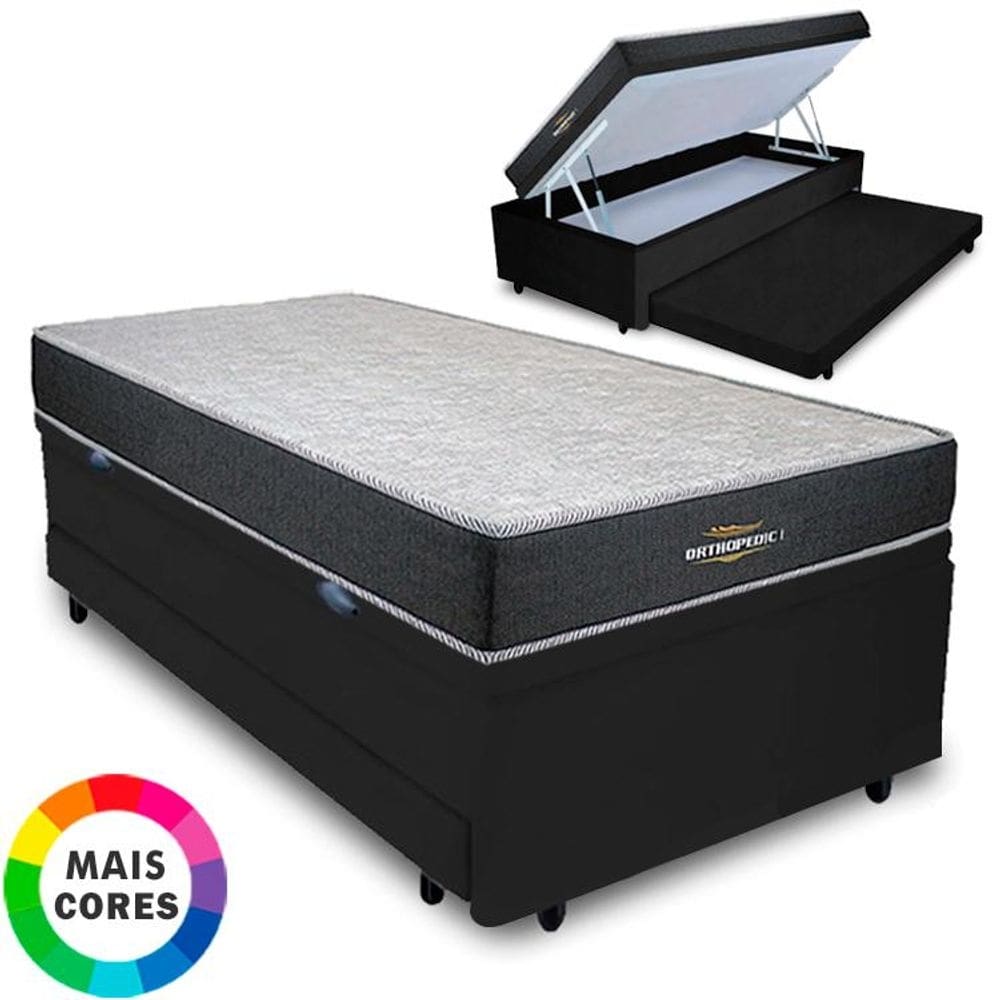 Cama Solteiro Box Bau 3 Em 1 Pontofrio