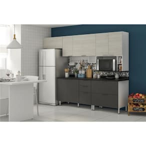 Cozinha Completa Bartira Rubi com 7 Portas e 5 Gavetas - 360,1cm de largura