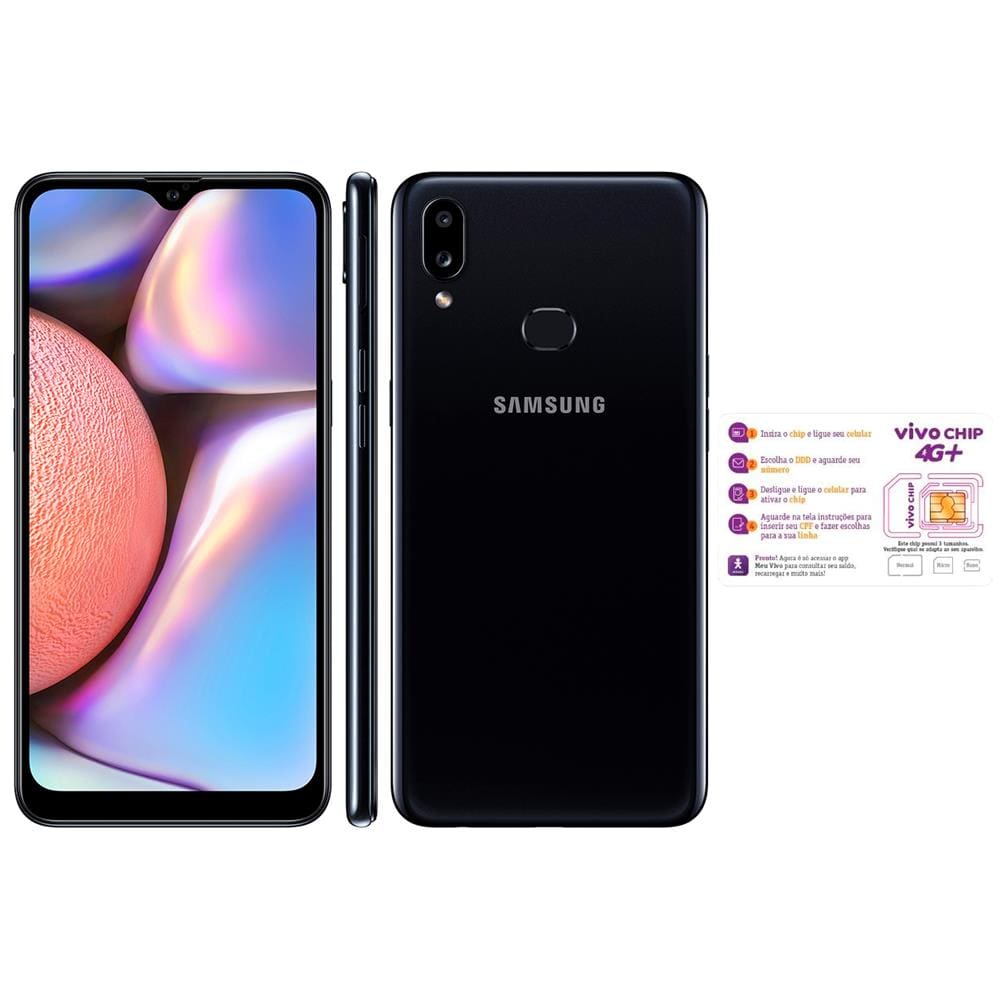 Smartphone Samsung Galaxy A10s Preto Absurdo Ponto 0731