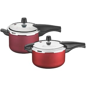 Conjunto de Panelas de Pressão Tramontina Vancouver 4,5L + 6L - Cereja