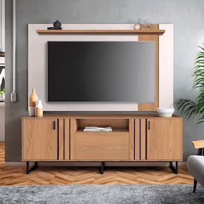 Rack Colibri Juruá com Painel Extensível Leme para TV de até 70"
