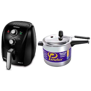 Fritadeira Elétrica Mondial AFN40FB Preta - 4 L + Panela de Pressão Panelux - 4,5 L
