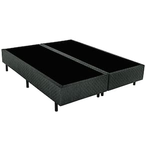 Base Box Queen Size Biflex Turquia com Revestimento em Tecido Poliéster 39x158x198cm - Grafite
