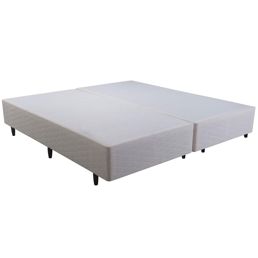 Base Box King Size Herval Sense com Revestimento em Tecido Poliéster 39 x 193 x 203cm - Bege