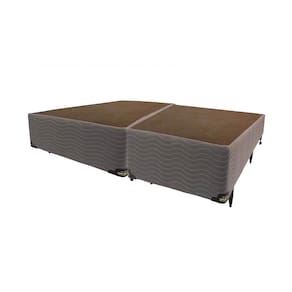 Base Box Bipartida para Colchão Queen Size Ortobom New Magestic 41x158x198cm – Marrom
