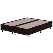 Base Box Queen Size Probel Nevada com Revestimento em Tecido Poliéster 38x158x198cm - Marrom