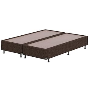 Base Box King Size Probel Century com Revestimento em Tecido Poliéster 38x193x203cm - Marrom