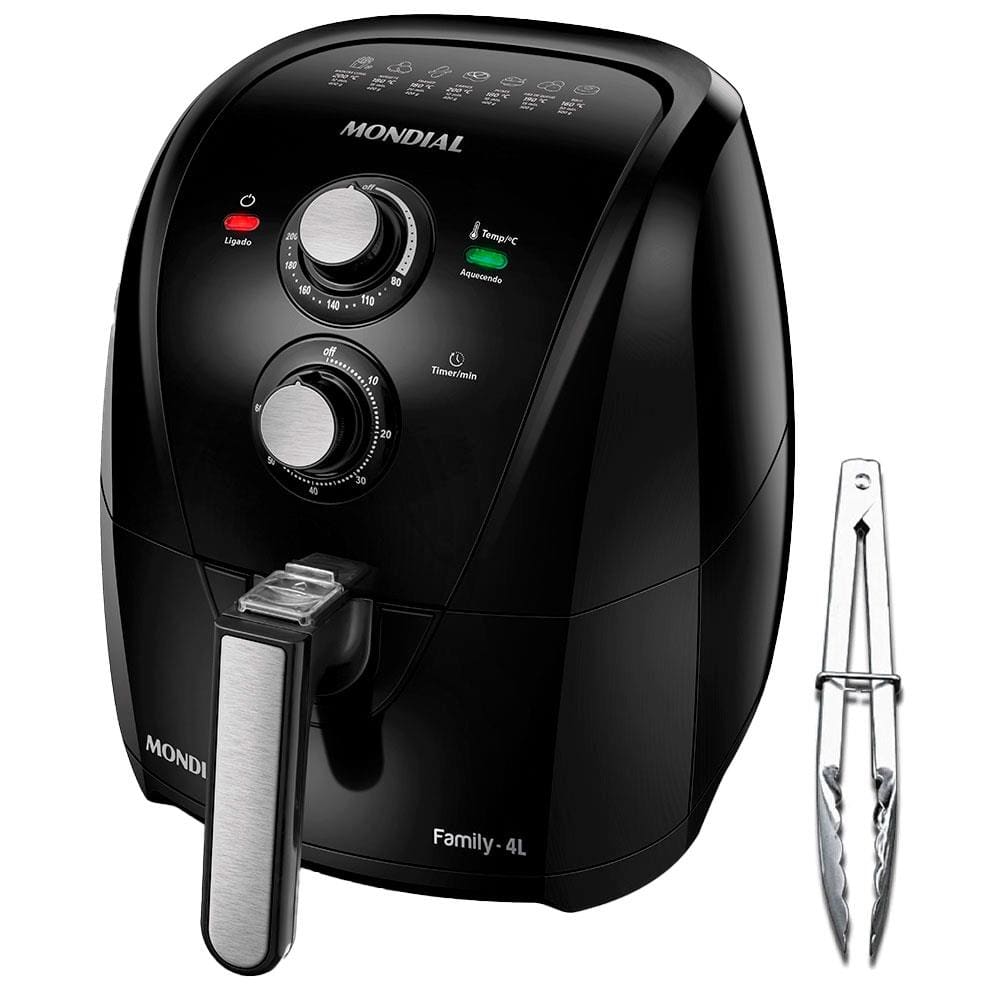 fritadeira-eletrica-mondial-family-air-fryer-preto-pratic-af31-ponto