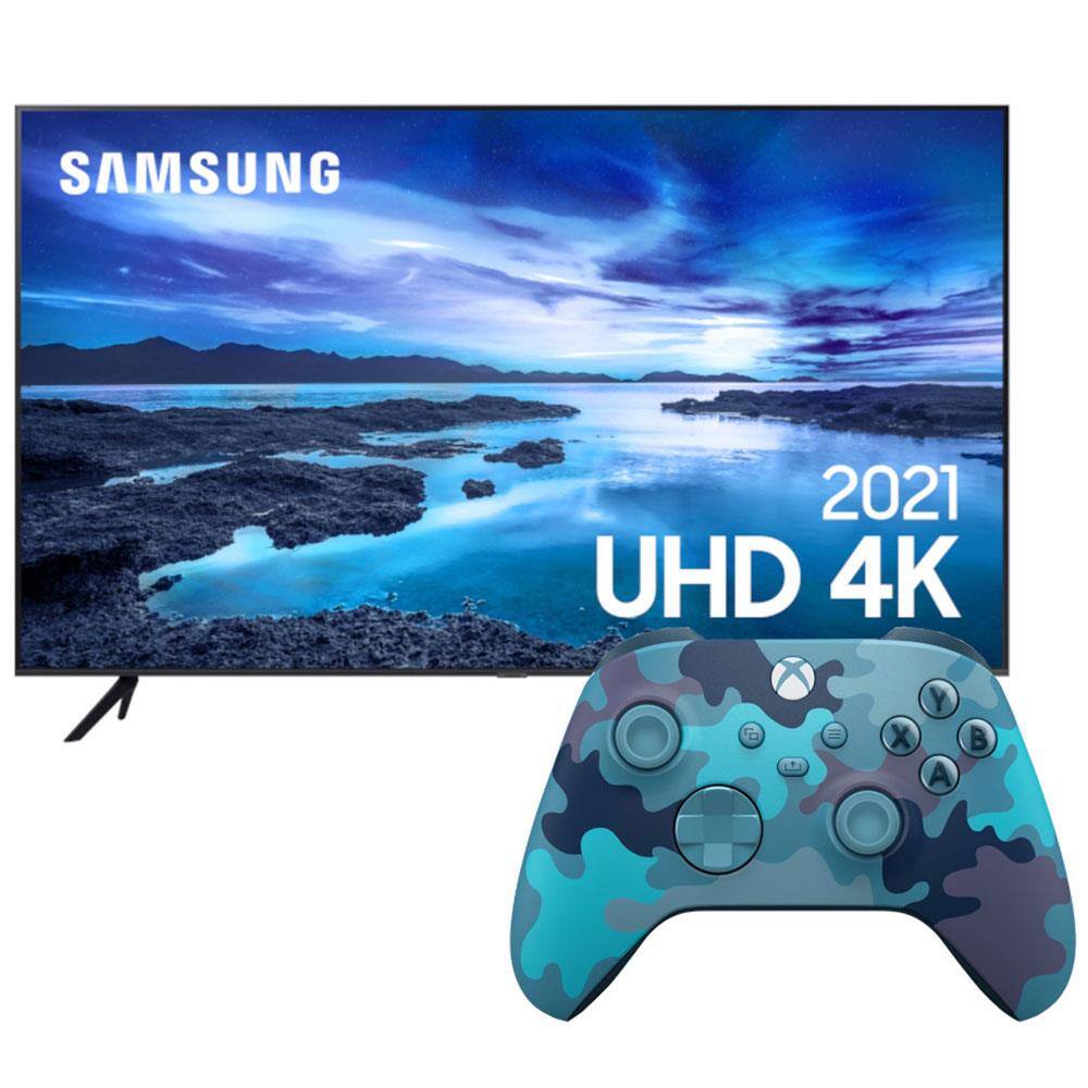 Smart TV Samsung 50 Polegadas UHD 4K 50AU7700 Pontofrio