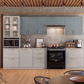 Cozinha Completa Itatiaia Essence 6 peças com 11 portas e 5 gavetas – 360cm de largura