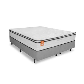 Cama Box Casal Queen Size MGA Itaflex Universal Colchão Inducol Montreal Europillow Molas Ensacadas SoftGel