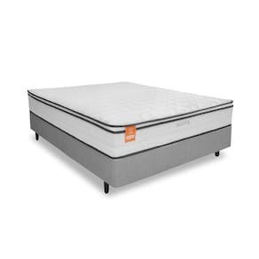 Cama Box Casal MGA Itaflex Colchão Inducol Montreal Europillow Molas Ensacadas SoftGel Suporta 150 kg