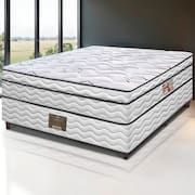 Cama Box Casal Cama inBox Moderne Ortopédico com Camada Especial de Espuma D45 63x138x188cm - Branco/Grafite