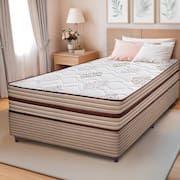 Cama Box Solteiro Cama inBox Livity com Molas Ensacadas e Espuma D26 62x88x188cm – Bege