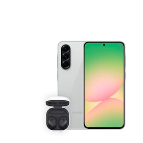 Smartphone Samsung Galaxy A56 5G Cinza 256GB, 8GB RAM, Câmera Tripla 50MP, Tela Super AMOLED 6.7", IP67, NFC e Recursos AI + Galaxy Buds FE - Grafite