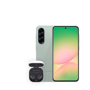 Smartphone Samsung Galaxy A56 5G Verde 256GB, 8GB RAM, Câmera Tripla 50MP, Tela Super AMOLED 6.7", IP67, NFC e Recursos AI + Galaxy Buds FE - Grafite