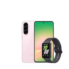 Smartphone Samsung Galaxy A56 5G Rosa 256GB, 8GB RAM, Câmera Tripla 50MP, Tela 6.7", IP67, NFC e Recursos AI + Galaxy Fit3 Grafite Display de 1.6"
