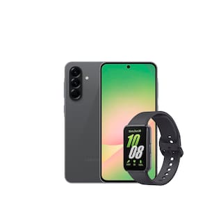 Smartphone Samsung Galaxy A56 5G Preto 256GB, 8GB RAM, Câmera Tripla 50MP, Tela 6.7", IP67, NFC e Recursos AI + Galaxy Fit3 Grafite Display de 1.6"