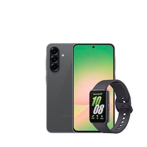 Smartphone Samsung Galaxy A56 5G Preto 128GB, 8GB RAM, Câmera Tripla 50MP, Tela 6.7", IP67, NFC e Recursos AI + Galaxy Fit3 Grafite Display de 1.6"