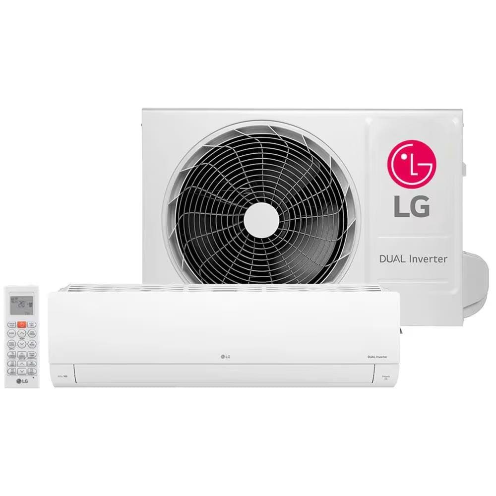 Ar-Condicionado Split LG S3-NW09AA31D Wi-Fi AI Dual Inverter Voice 9.000 BTUs Quente e Frio 220V Branco